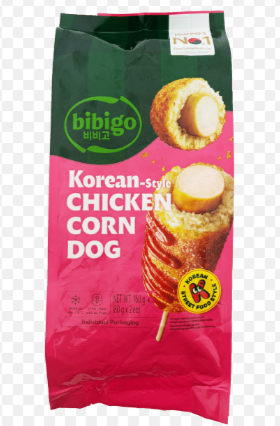 BIBIGO Frozen Korean Style Chicken Corndog 160G