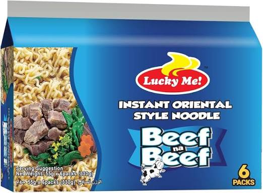 Lucky Me Instant Noodles Beef Flavour Multipack330g