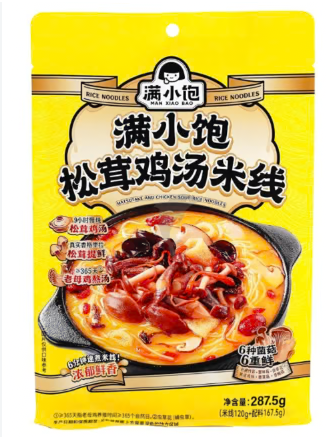 满小饱松茸鸡汤米线287G