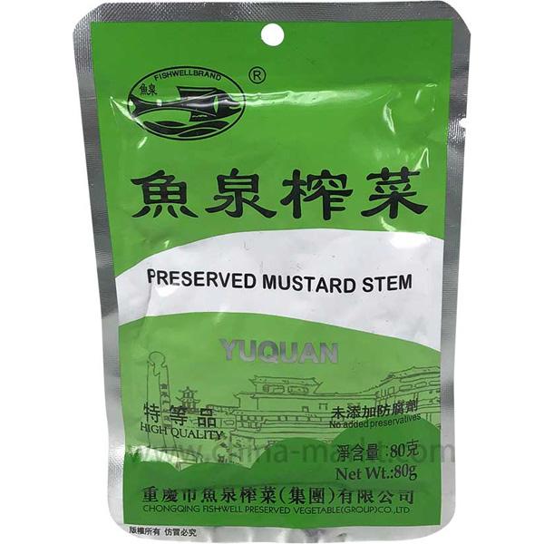 FISH WELL Preserved Mustard Stem 80g