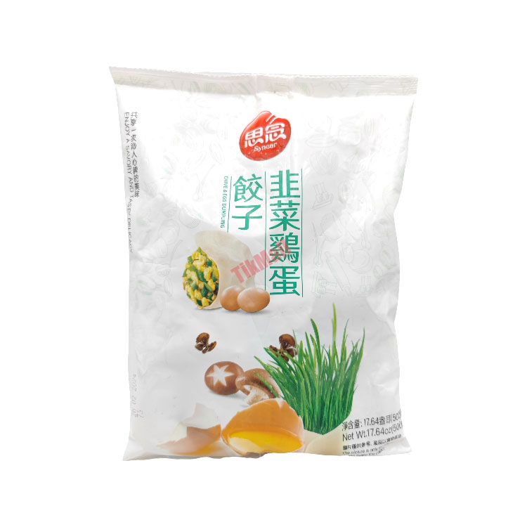 思念鸡蛋韭菜素水饺500g