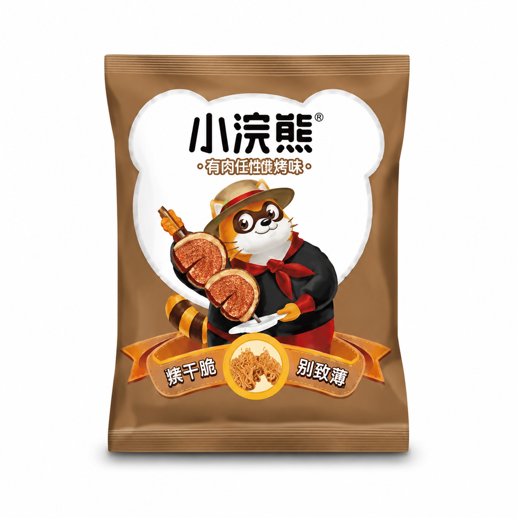 统一小浣熊干脆面烤肉味35g