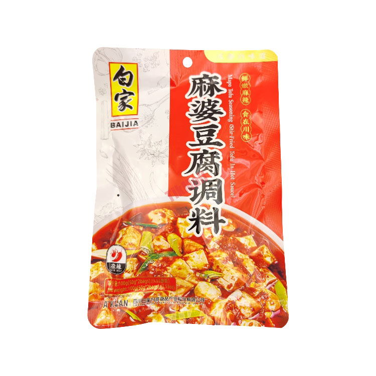 Baijia Condiment - Spiced Soybean Curd (Mapo Tofu) 100g