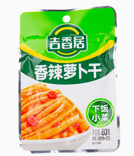 吉香居香辣味萝卜干80G