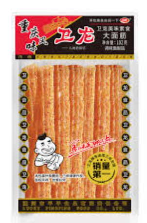 WEILONG LATIAO Gluten Strips- Hot & Spicy Flavour 102g 