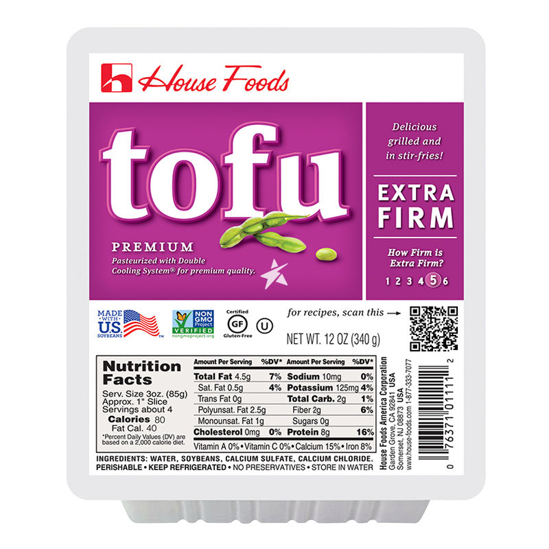 H＆F Extra Firm Tofu Purple 340g 