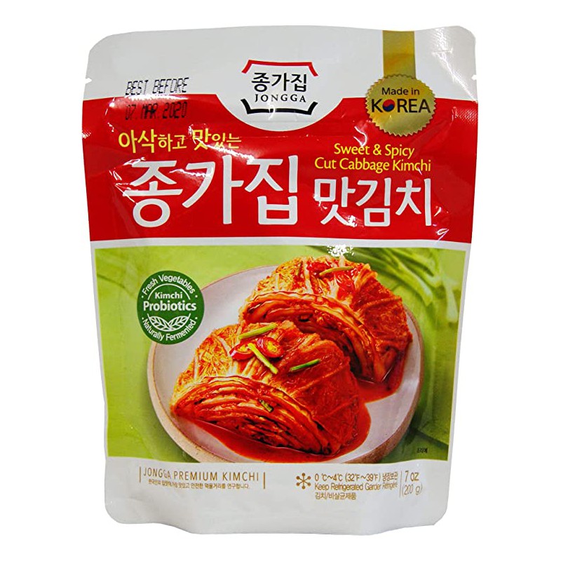 Jongga Traditional Korean Cut Cabbage Kimchi 500g