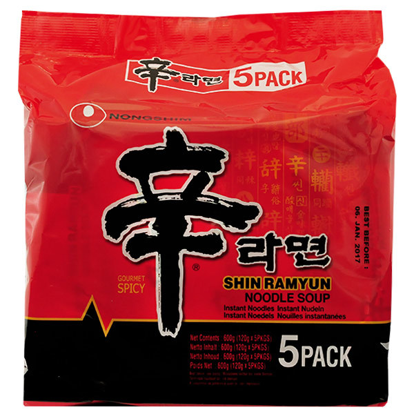 NONGSHIM Shin Ramyun Spicy Noodle Soup 5pack