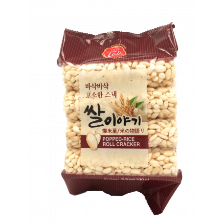 Popped Rice Roll Cracker 100g Delitalk Korea