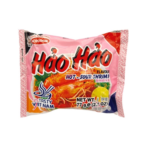 HAOHAO Hot-Sour Shrimp Noodles 77g